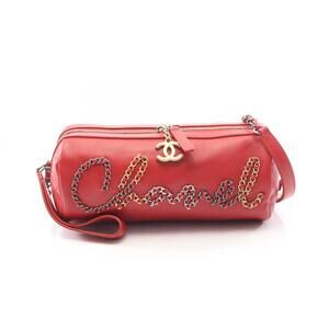 Chanel bowling bag, combination hardware, shoulder handbag, leather, women's,...